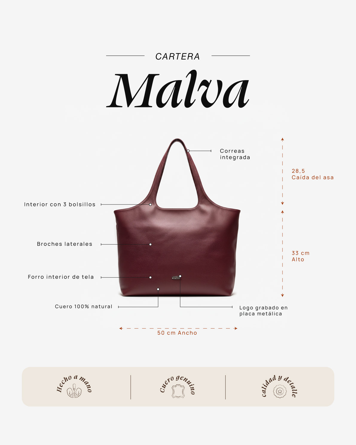 Cartera Malva Cherry