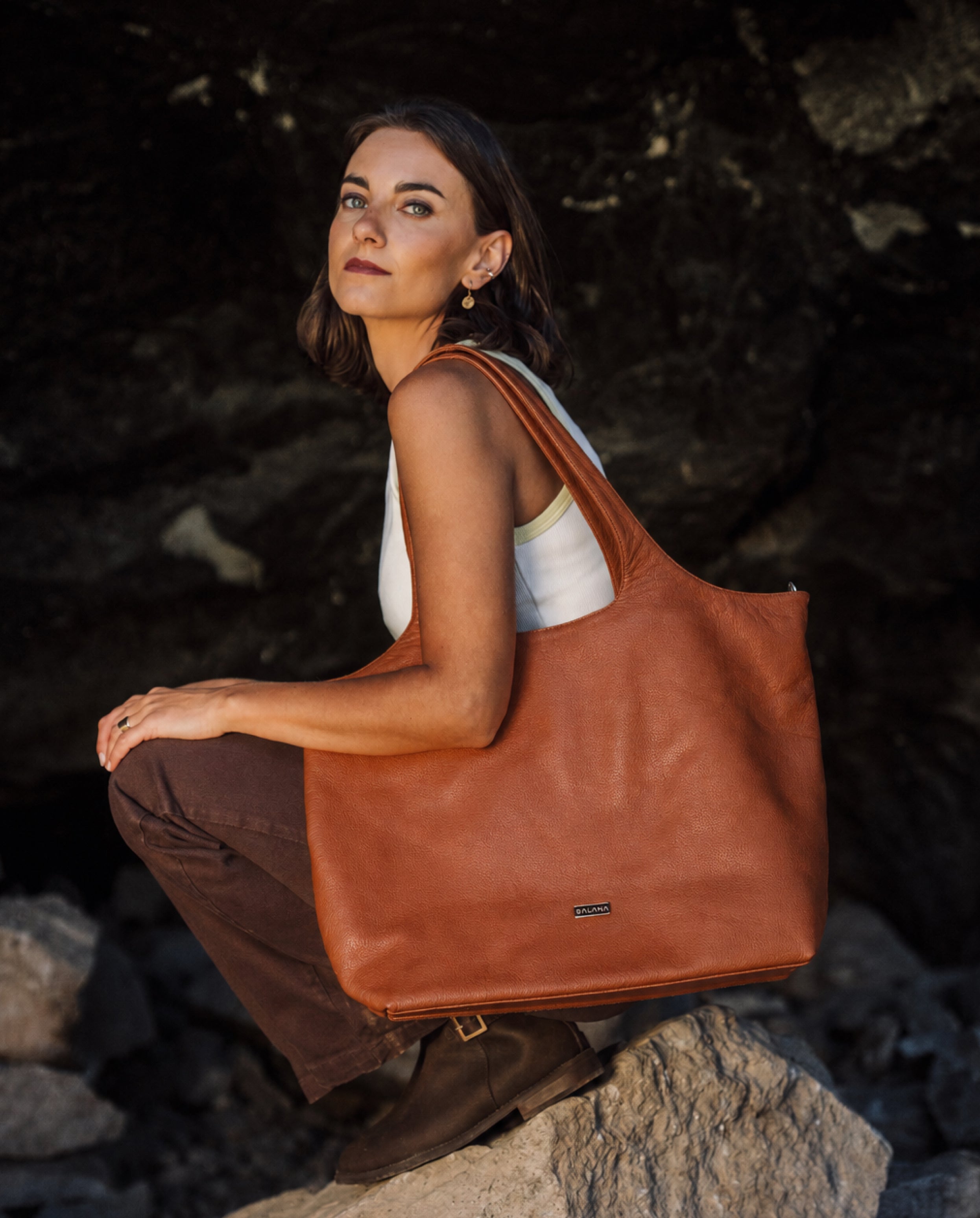 Cartera Malva Cognac