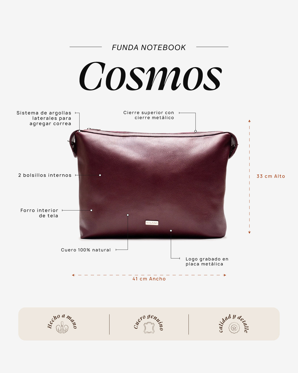 Funda Notebook Cosmos Cherry