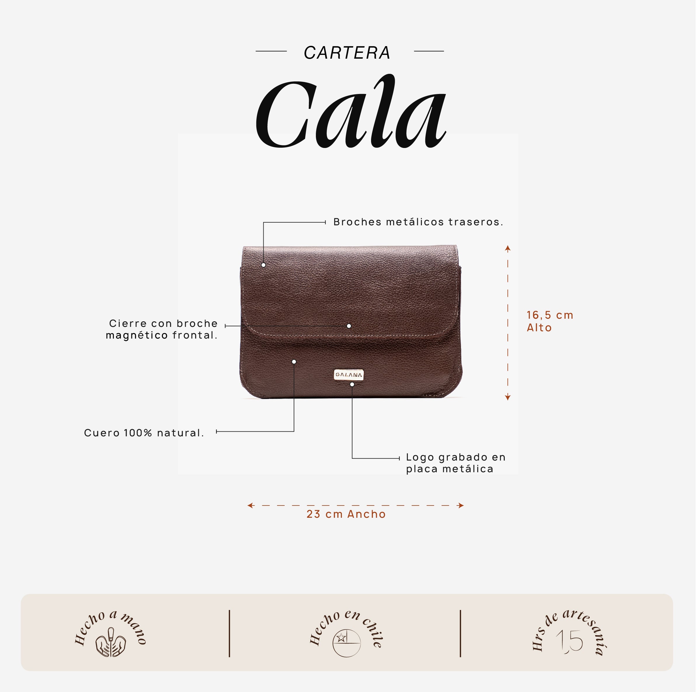 Cartera Cala Chocolate