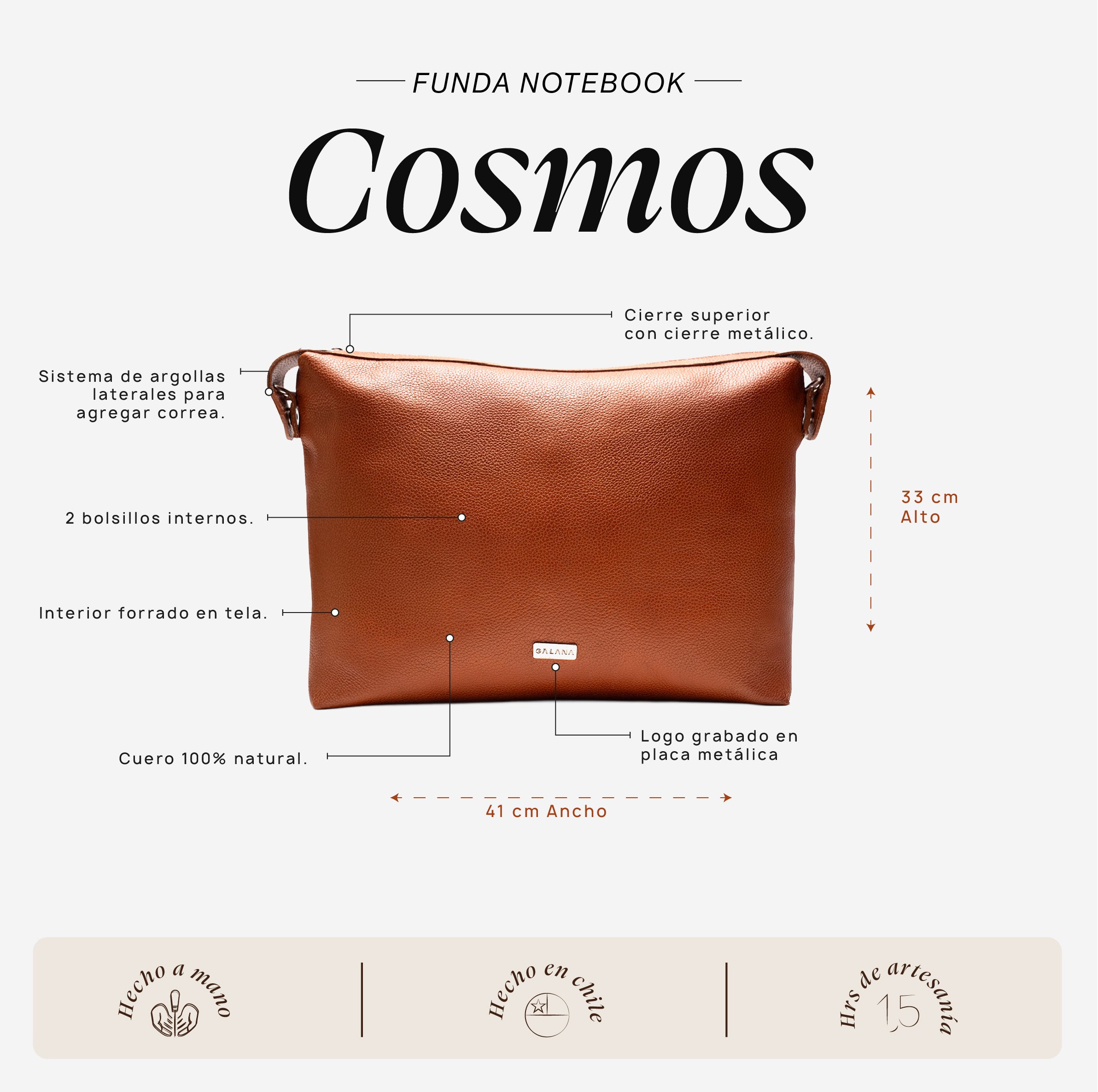 Funda Notebook Cosmos Moca