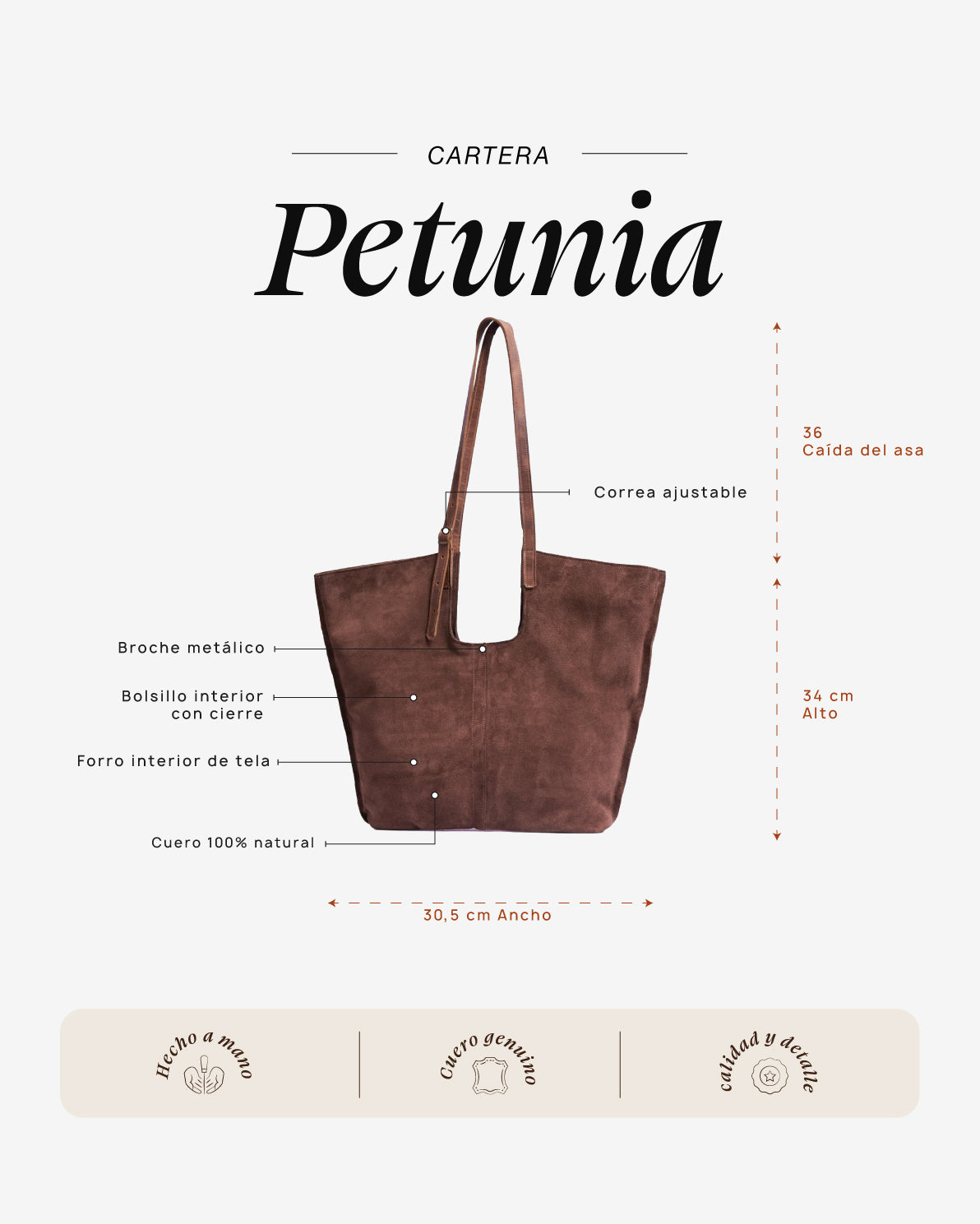 Cartera Petunia Cacao