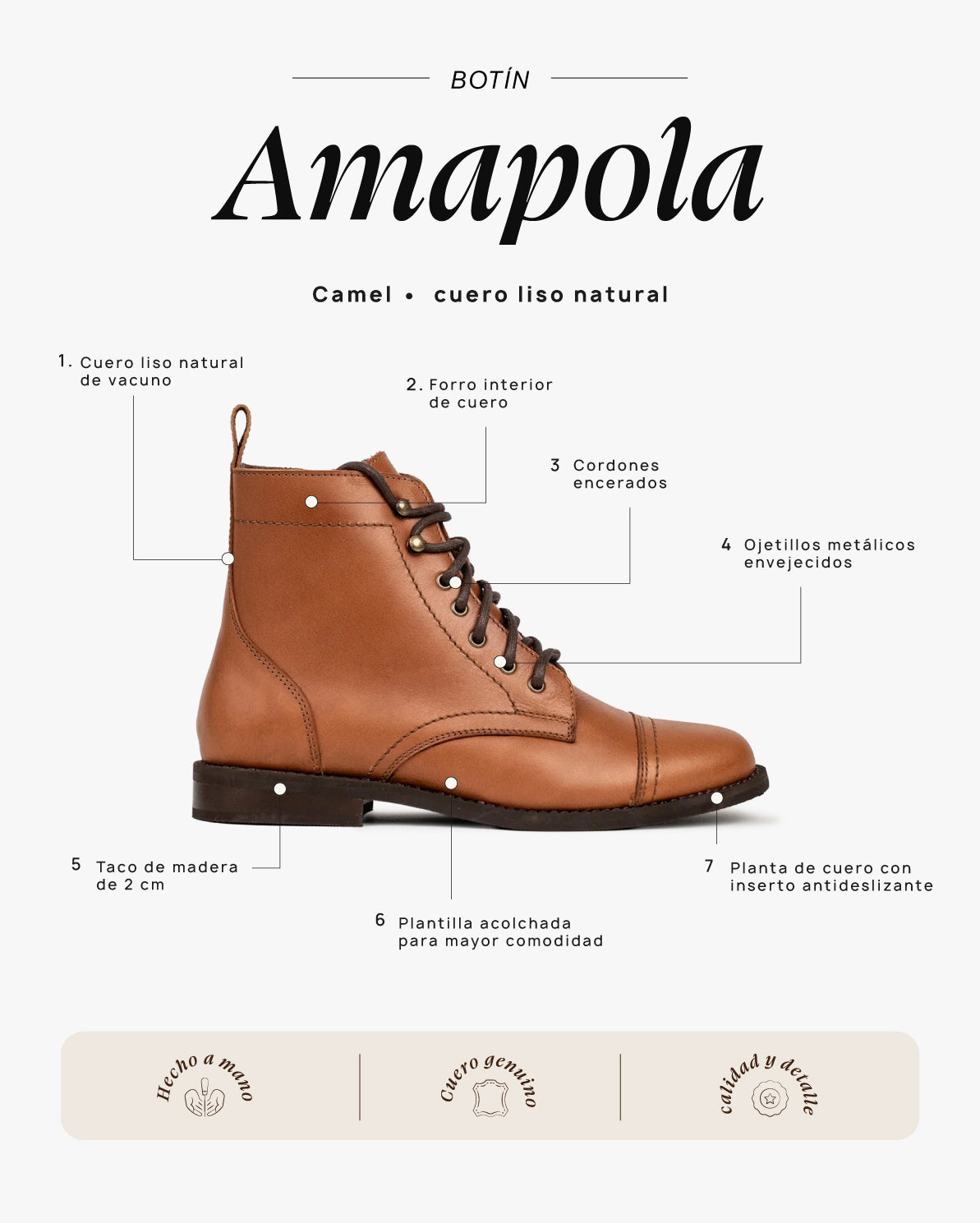 Botín Amapola Camel