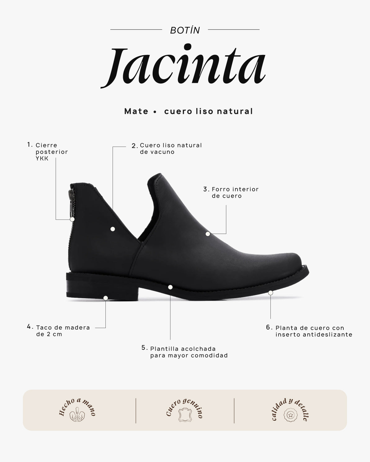 Botín Jacinta Mate