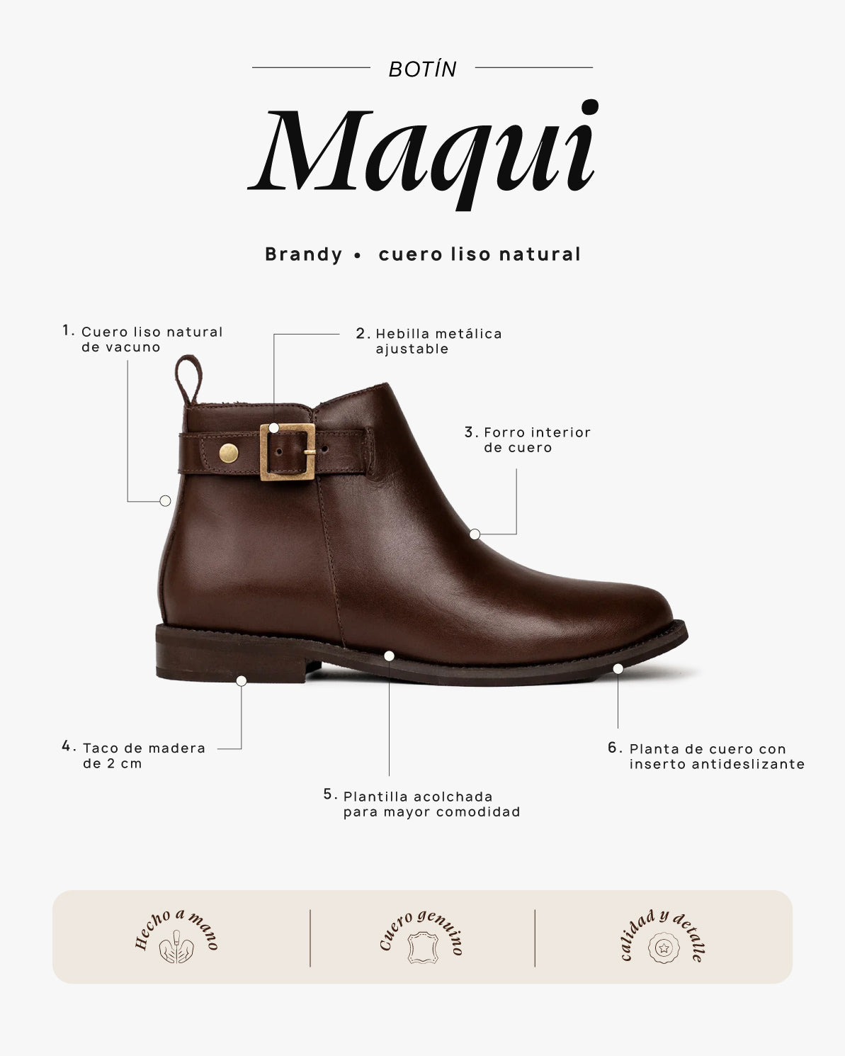Botín Maqui Brandy