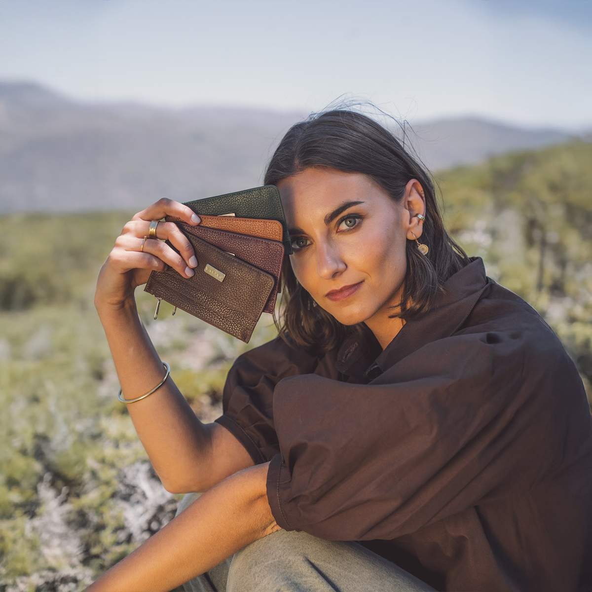 Tarjetero Begonia Moca