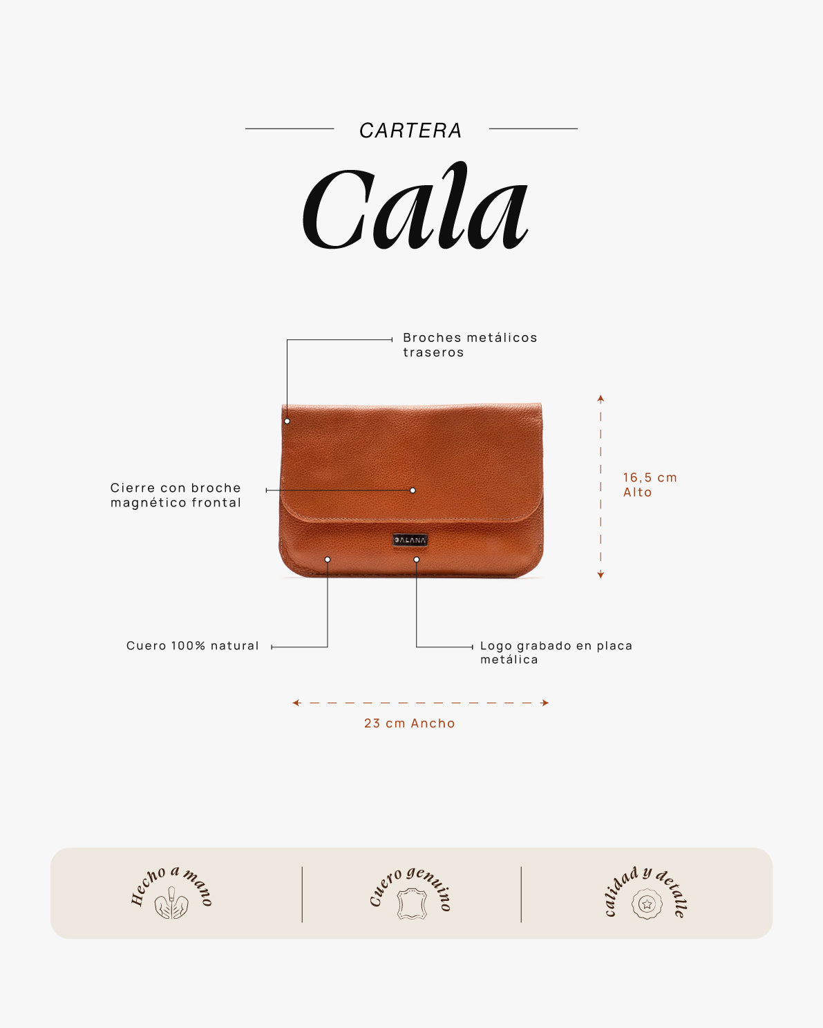 Cartera Cala Cognac
