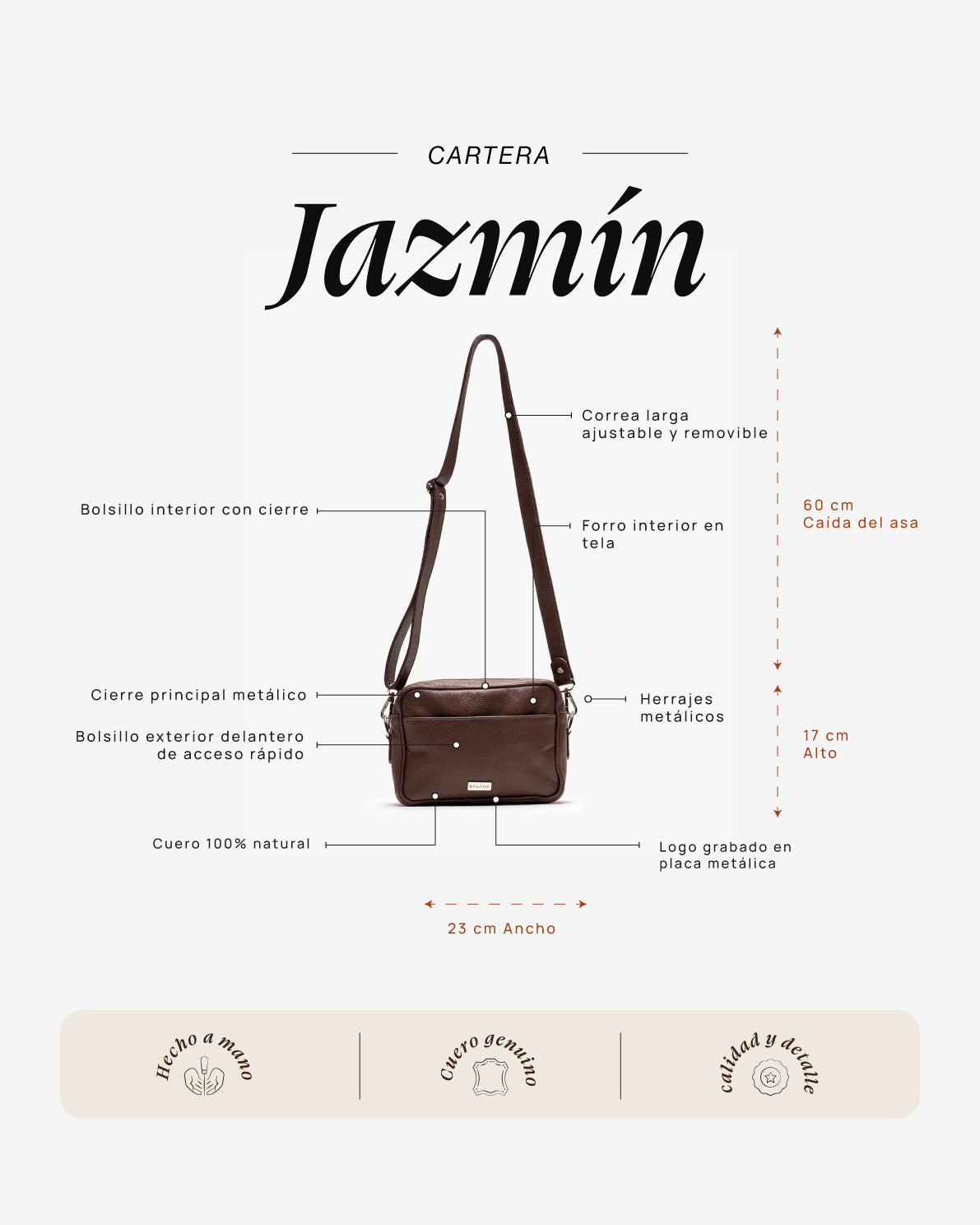 Cartera Jazmín Castaño