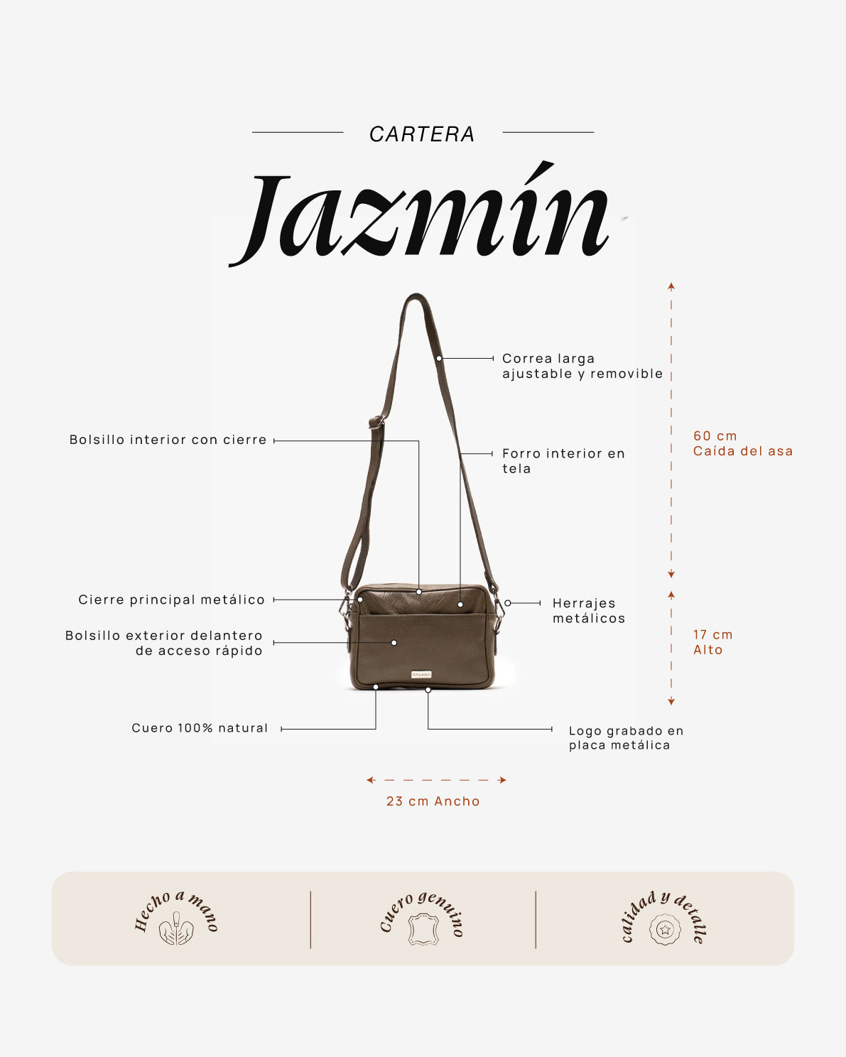 Cartera Jazmín Verde