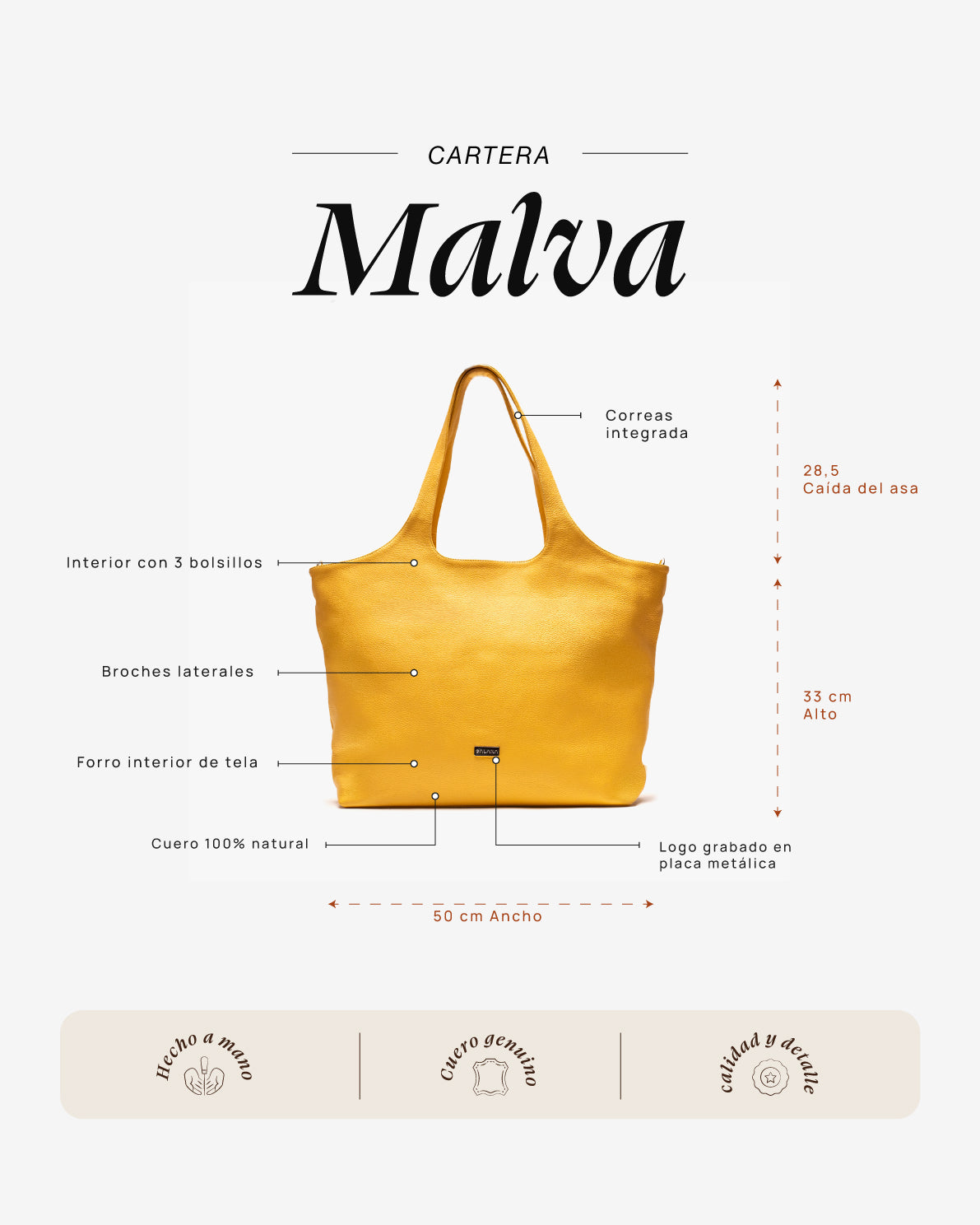Cartera Malva Amarillo