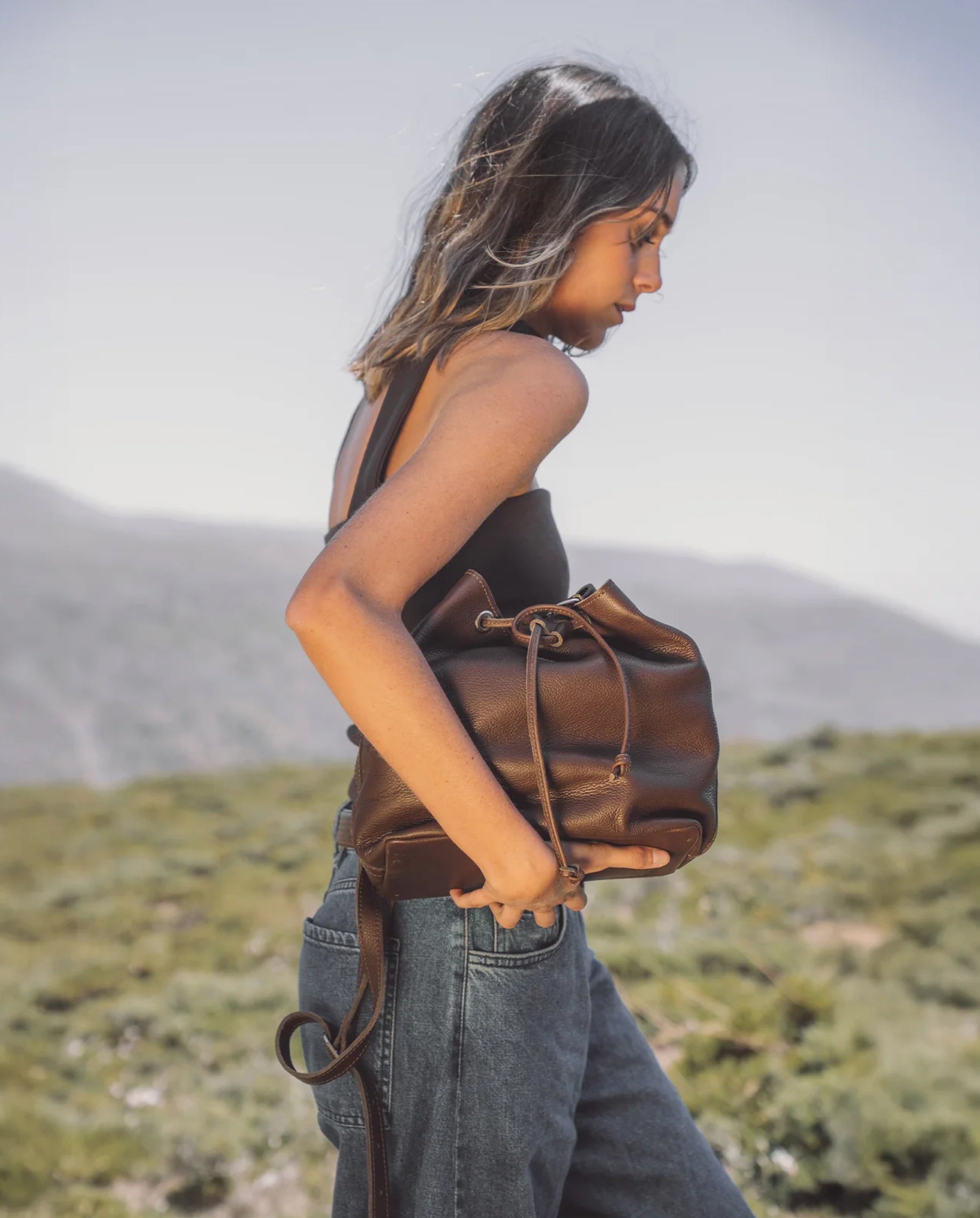 Cartera Amaranto Castaño