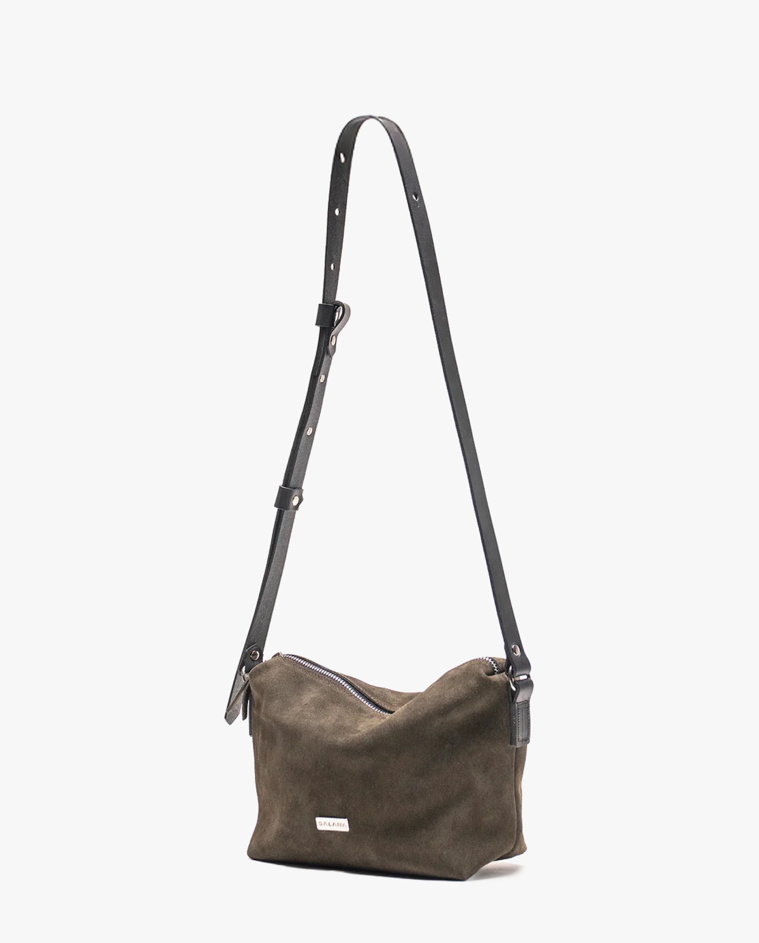 Cartera Peonía S Musgo