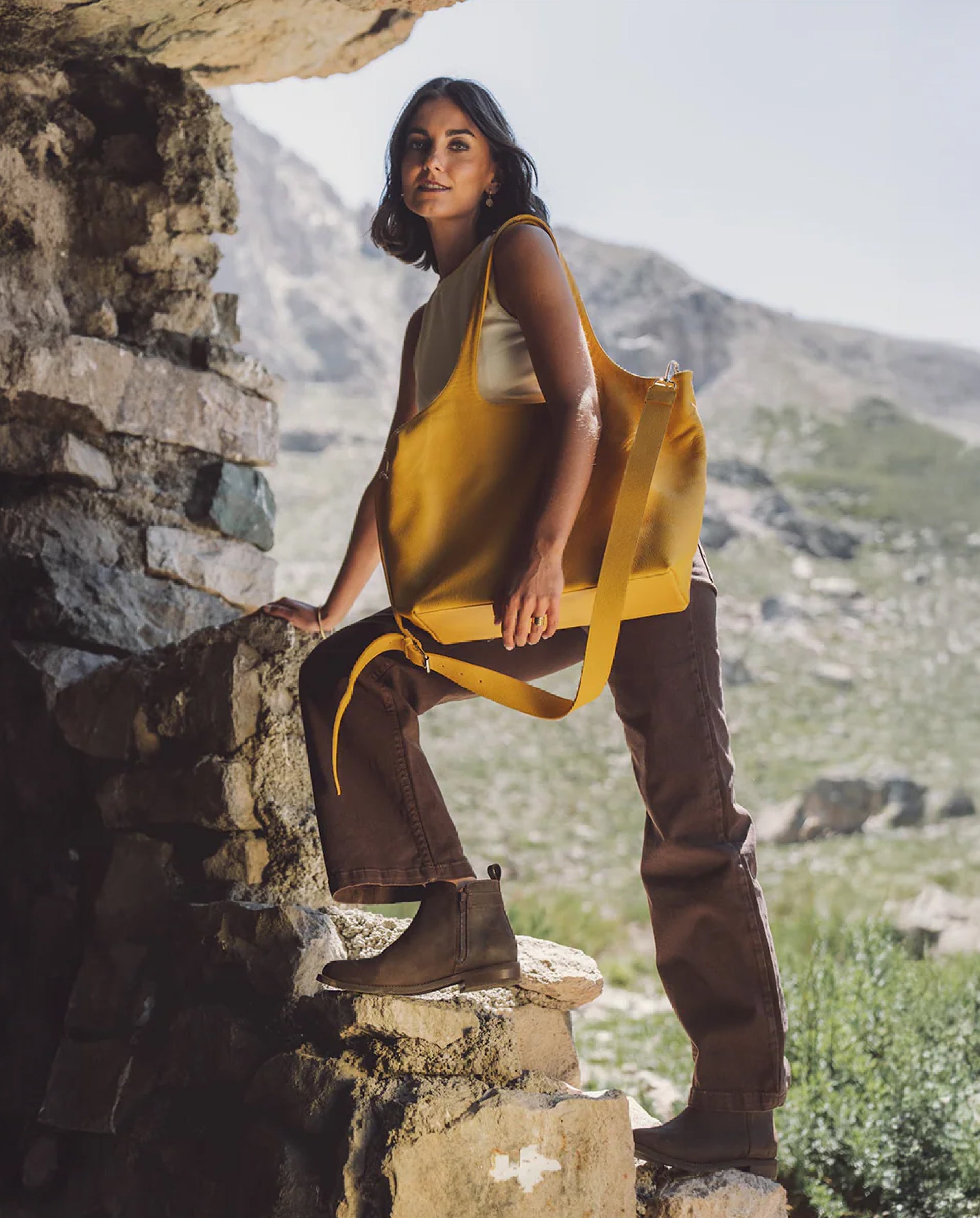 Cartera Malva Amarillo