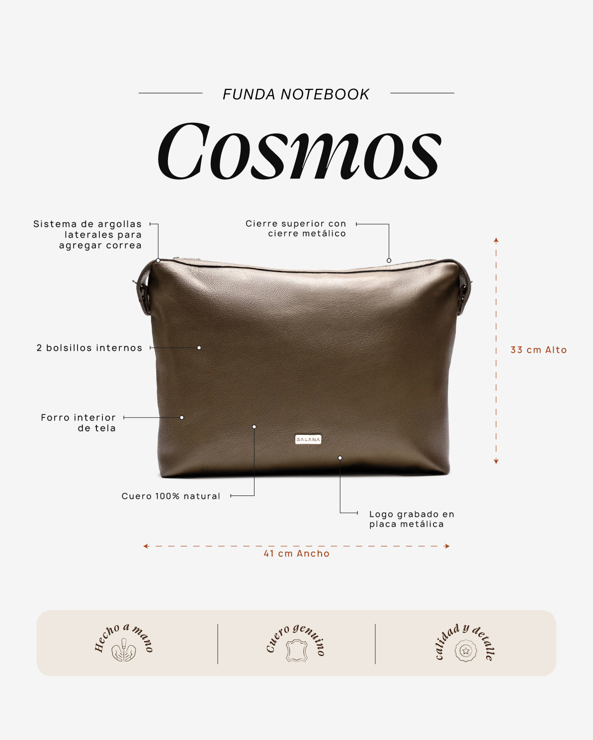 Funda Notebook Cosmos Verde