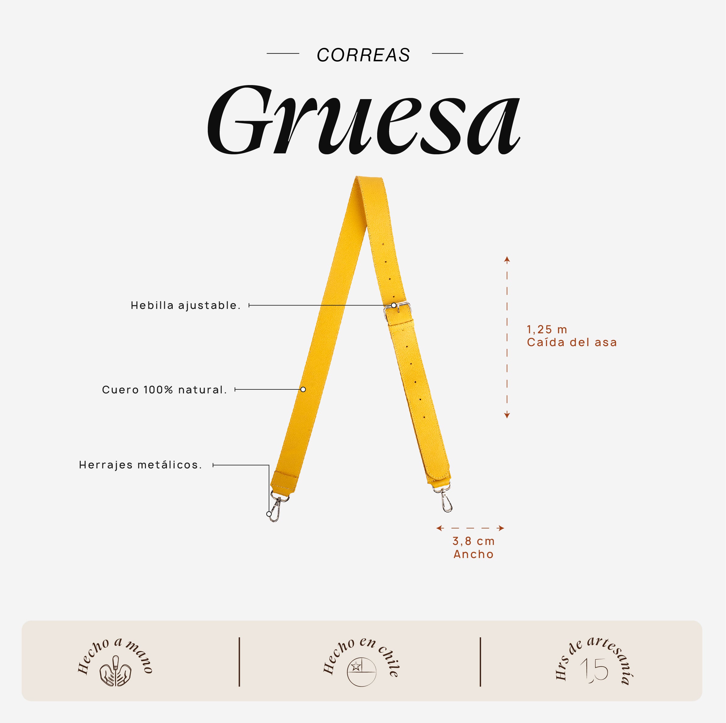 Correa Gruesa Amarillo