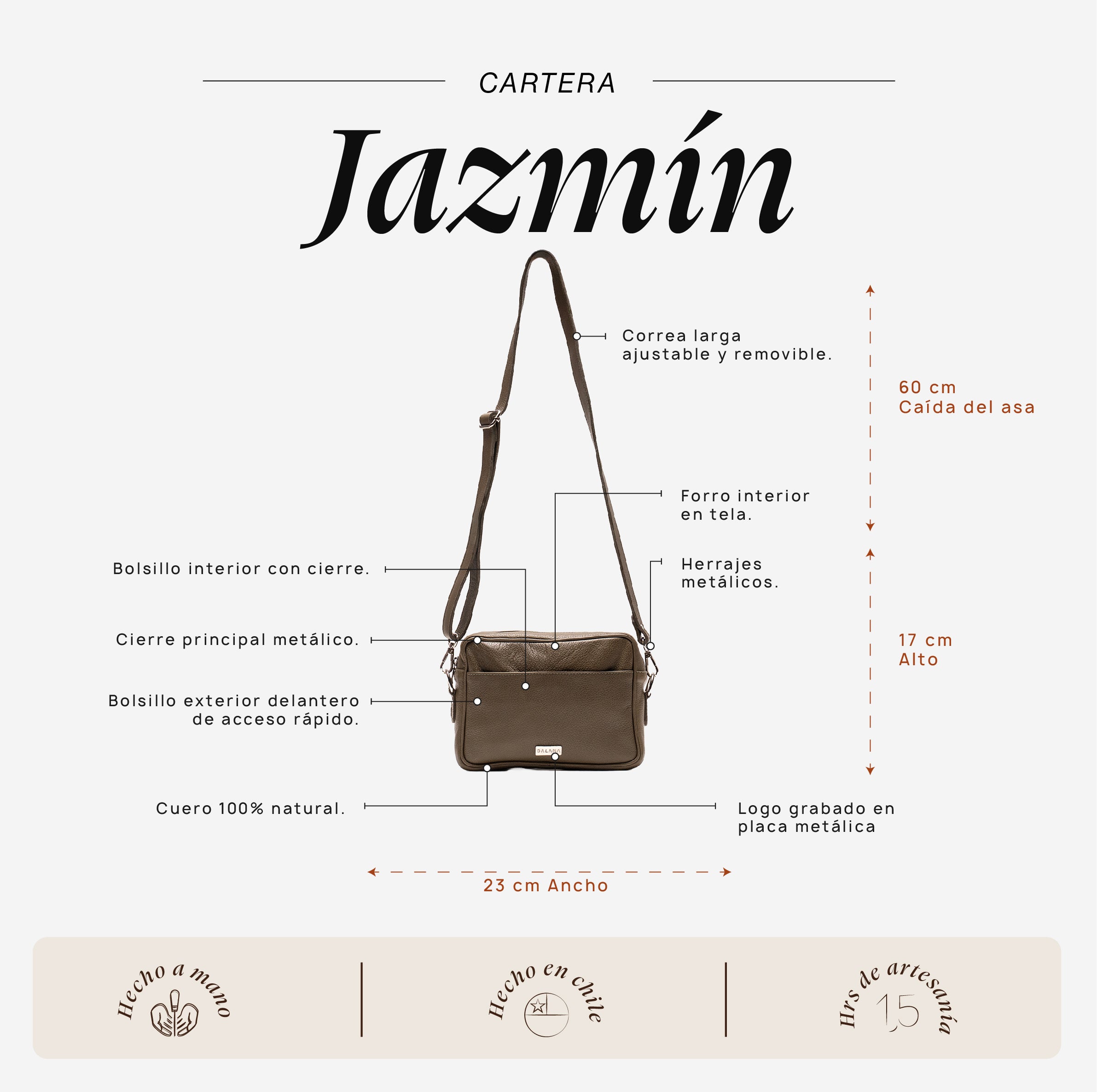 Cartera Jazmín Verde