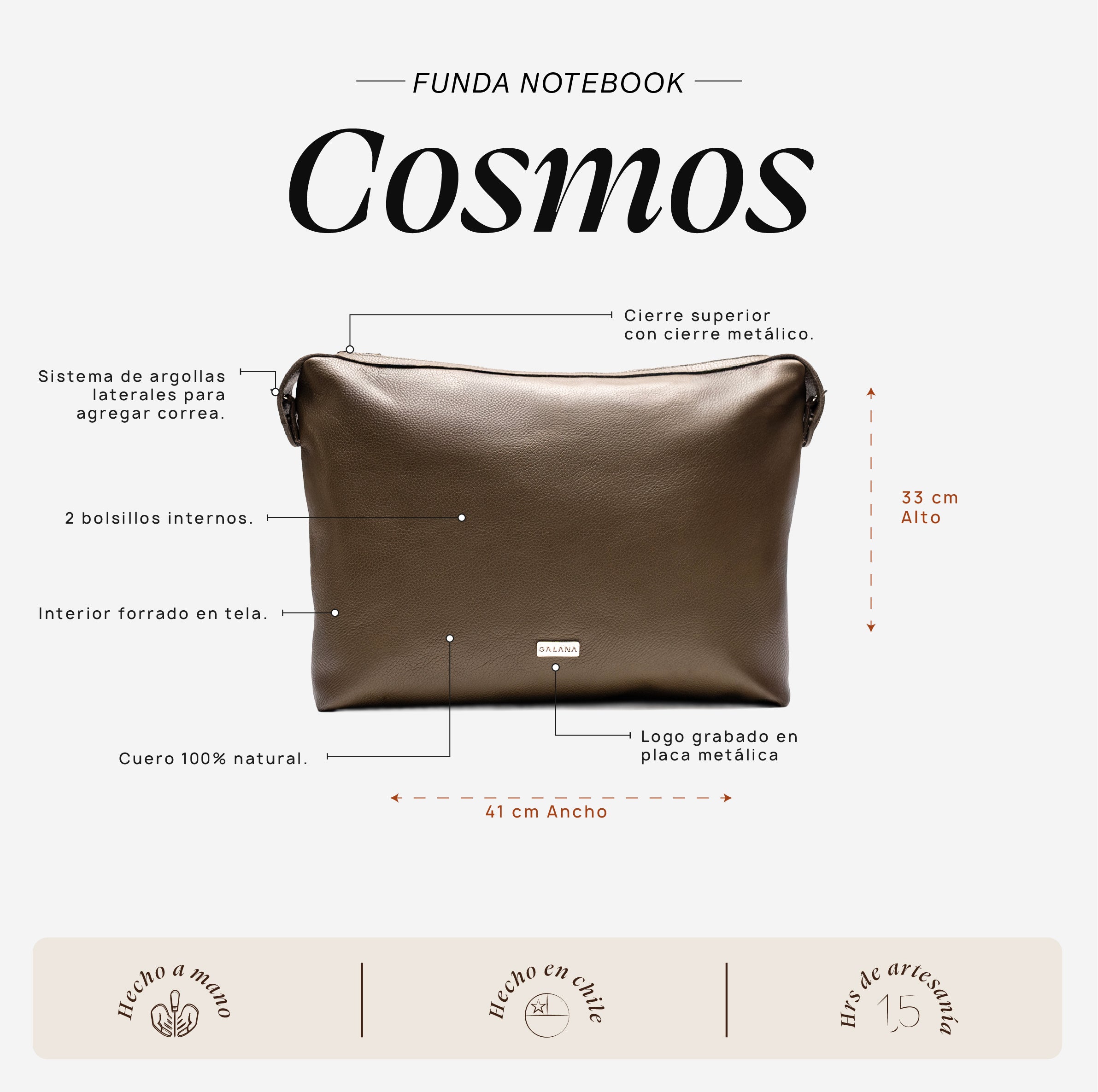 Funda Notebook Cosmos Verde