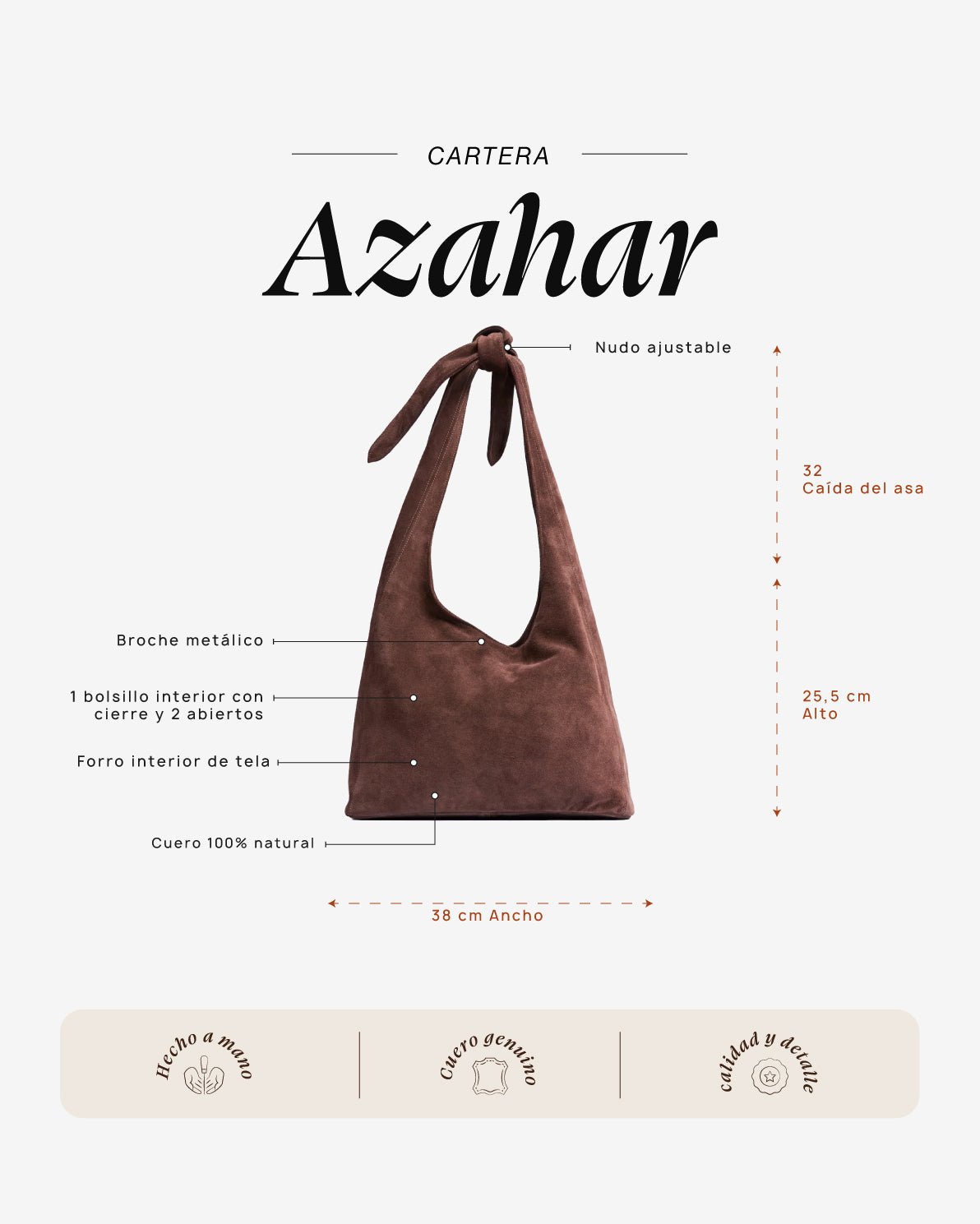 Cartera Azahar Cacao
