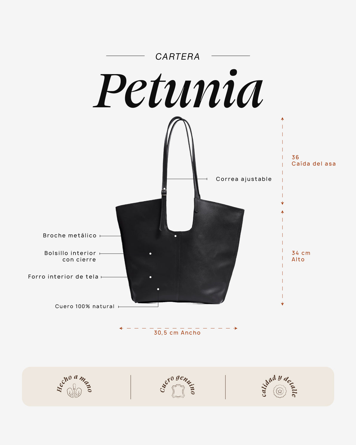 Cartera Petunia Mate