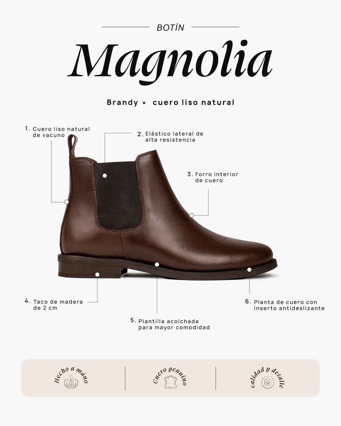 Botín Magnolia Brandy