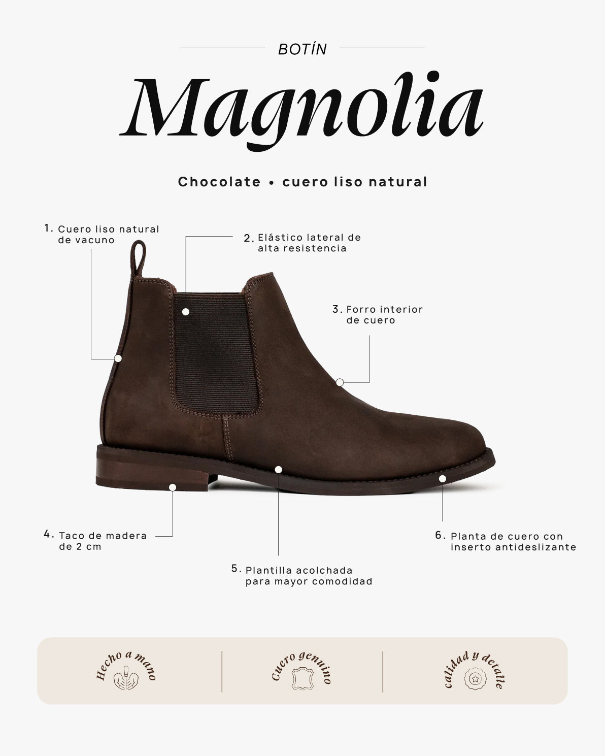 Botín Magnolia Chocolate