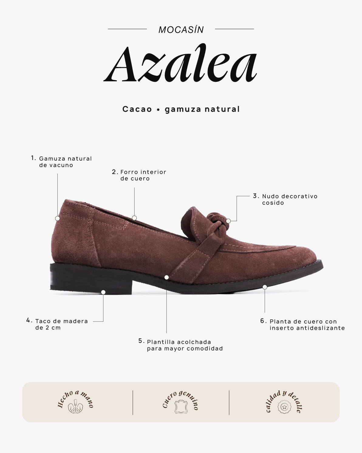 Mocasín Azalea Cacao