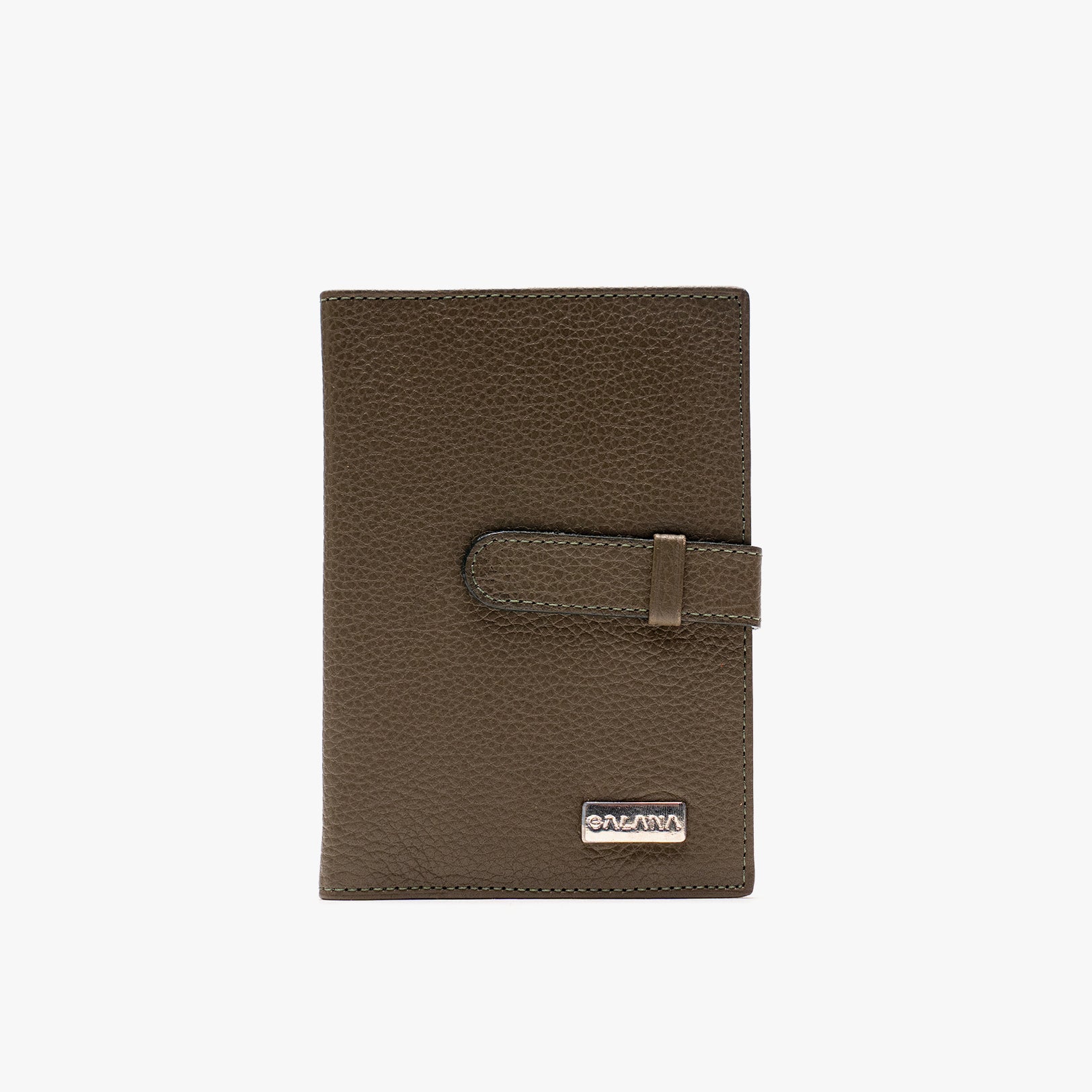 Portapasaporte Hibisco Verde